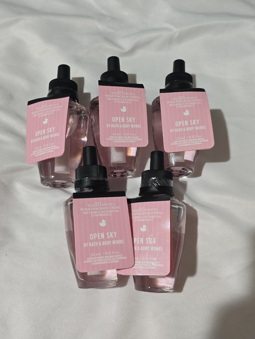NWT Bath & Body Works Wallflowers Home Fragrance Refill Parfum Open Sky 5pcs